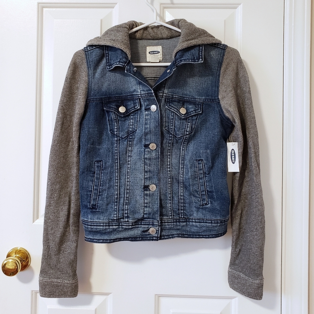Old Navy Hooded Denim Jacket